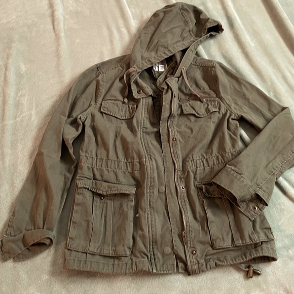 Full Tilt Jackets & Blazers - Full tilt army green utility jacket size medium